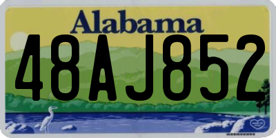 AL license plate 48AJ852