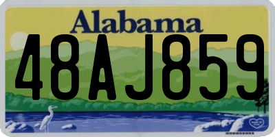 AL license plate 48AJ859