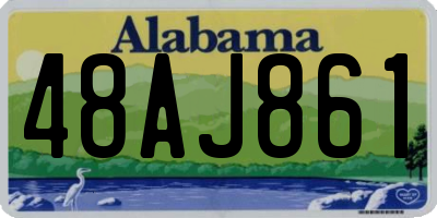 AL license plate 48AJ861