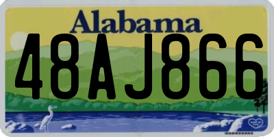 AL license plate 48AJ866