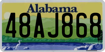AL license plate 48AJ868