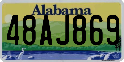 AL license plate 48AJ869