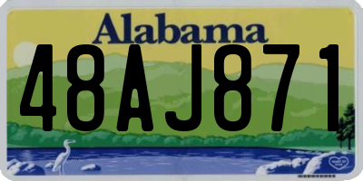 AL license plate 48AJ871