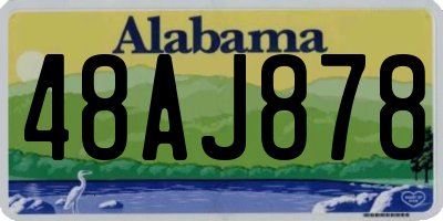 AL license plate 48AJ878