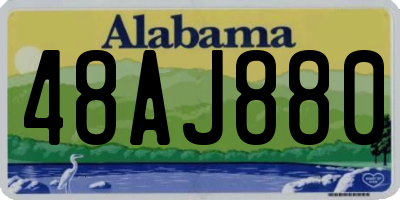 AL license plate 48AJ880
