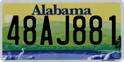 AL license plate 48AJ881
