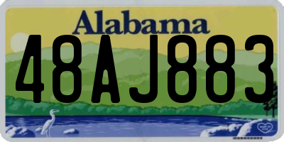 AL license plate 48AJ883