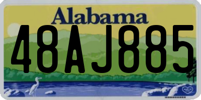 AL license plate 48AJ885