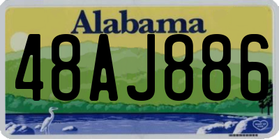 AL license plate 48AJ886