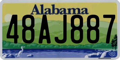 AL license plate 48AJ887