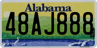 AL license plate 48AJ888