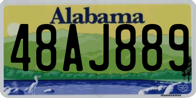 AL license plate 48AJ889