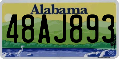 AL license plate 48AJ893