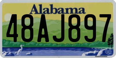 AL license plate 48AJ897