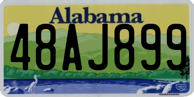 AL license plate 48AJ899