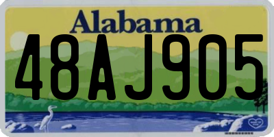 AL license plate 48AJ905