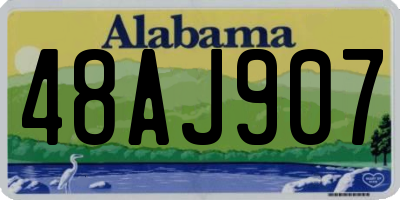 AL license plate 48AJ907