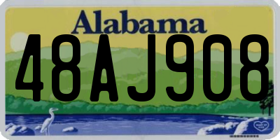 AL license plate 48AJ908