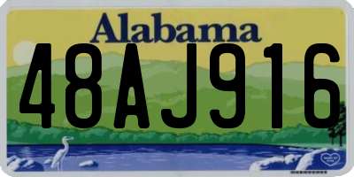 AL license plate 48AJ916