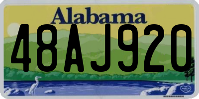 AL license plate 48AJ920