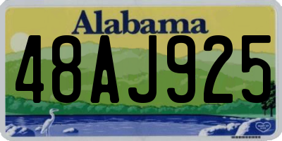 AL license plate 48AJ925