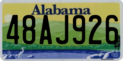 AL license plate 48AJ926
