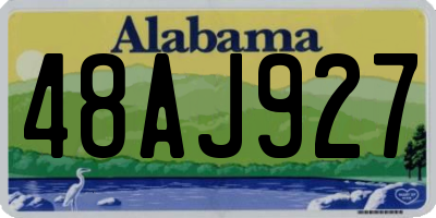 AL license plate 48AJ927