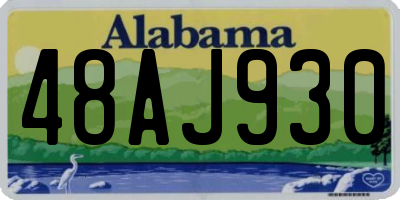 AL license plate 48AJ930