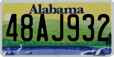 AL license plate 48AJ932