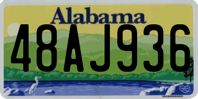 AL license plate 48AJ936