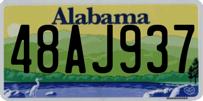 AL license plate 48AJ937