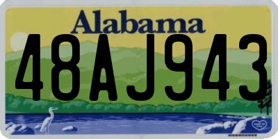 AL license plate 48AJ943