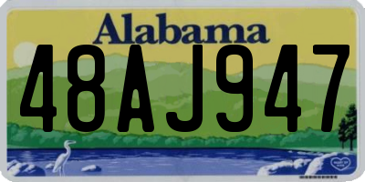 AL license plate 48AJ947