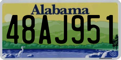 AL license plate 48AJ951
