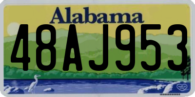 AL license plate 48AJ953