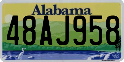 AL license plate 48AJ958