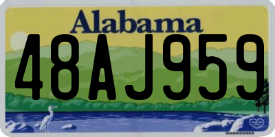 AL license plate 48AJ959