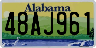 AL license plate 48AJ961