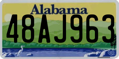 AL license plate 48AJ963