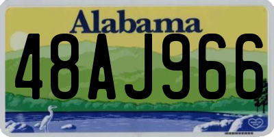 AL license plate 48AJ966