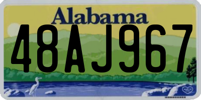 AL license plate 48AJ967
