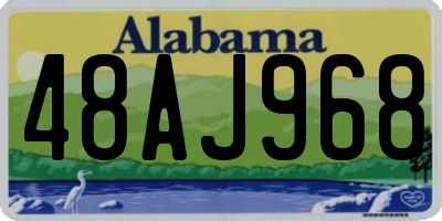 AL license plate 48AJ968