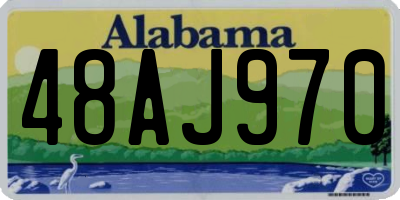 AL license plate 48AJ970