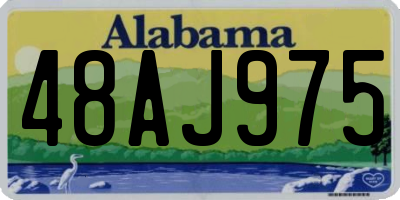 AL license plate 48AJ975