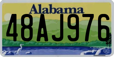 AL license plate 48AJ976