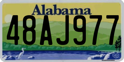 AL license plate 48AJ977