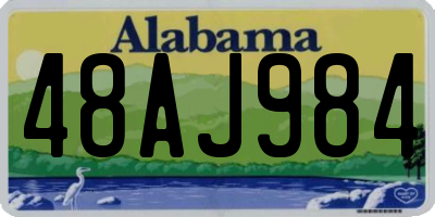 AL license plate 48AJ984