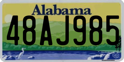 AL license plate 48AJ985