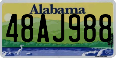 AL license plate 48AJ988