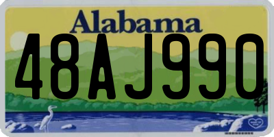 AL license plate 48AJ990